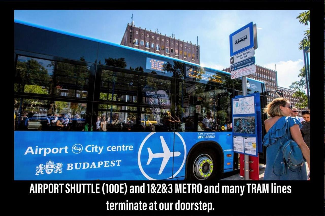 Economy Downtown Design Apartments - Free Parking - Balcony - Super Puplic Transport - Ac Budapest Luaran gambar